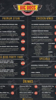 Big Boss' Diner menu