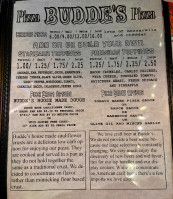 Budde's Pizza Spirits menu