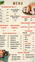 Sugba Chon Grill House menu