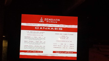 Zenbarn menu