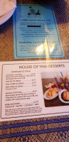 House Of Thai Cuisine menu