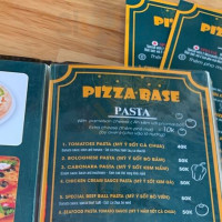 Pizza Base menu