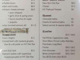 Brooklyn Boy Bagels menu