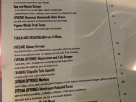 Mountain Mumma menu