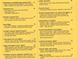 Sonder Cafe & Restaurant menu