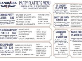 Canungra Pizza menu