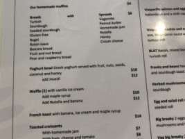 Vespacific Cafe menu