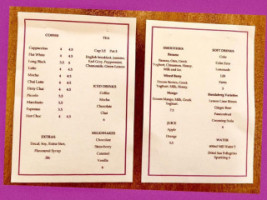 Purple Grain Cafe menu