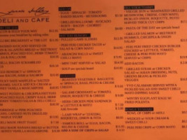 Yarra Valley Deli and Cafe menu