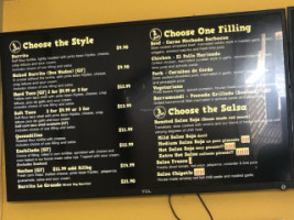 Taco Boy menu