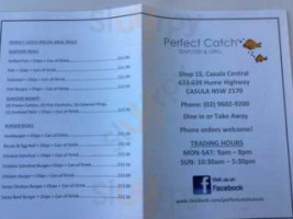 Perfect Catch Seafood & Grill menu