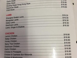 Merredin Palace Chinese Restaurant menu