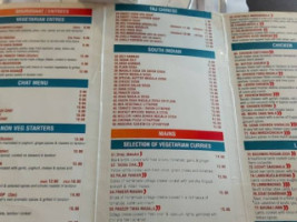 Taj Indian Masala menu