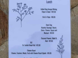 The Deck Cafe menu