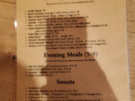 The Mussel Inn menu