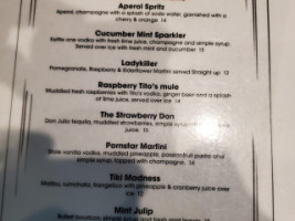 Dark Horse menu