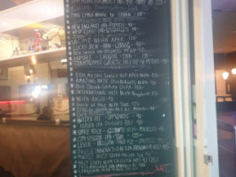 Biobaren menu