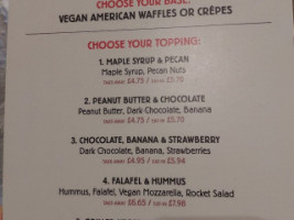 Wafflemeister menu