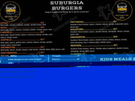 Suburgia menu