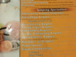 Lampong's menu