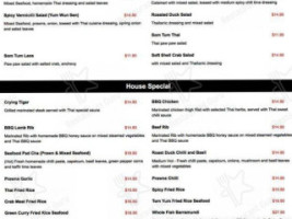 Thaitanic menu