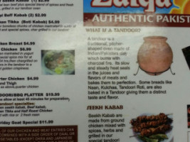 Zaiqa menu