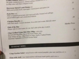 Seasons On Ruthven menu