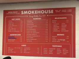 Smokehouse menu