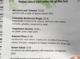 Moeraki Tavern menu