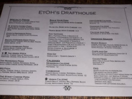 Etoh's menu