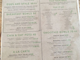 Bali Bowls menu