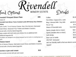 Rivendell Winery menu