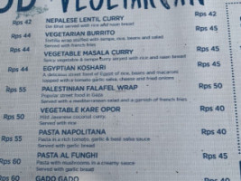 Global Village Kafe menu