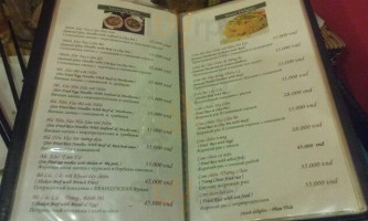 Sweet Delights menu