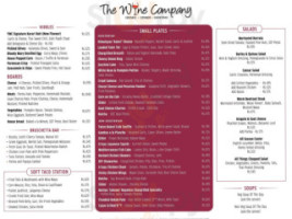 The Wine Company menu