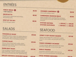 Fuller Sports Club menu