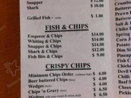 Jurien Seafoods menu