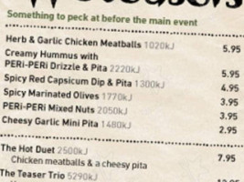 Nando's Kurralta Park Centro Shopping Centre menu