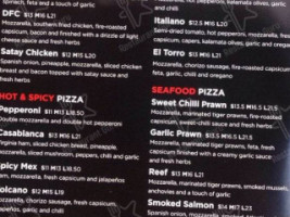 Darvid's Pizzeria Blackburn menu