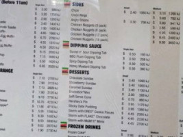 Hungry Jack's Burgers Bac menu