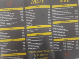 Tasty Bird menu