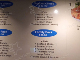 Tim's Fish Chips menu