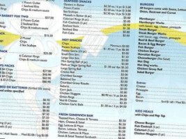 Fish And Chips Cafe menu