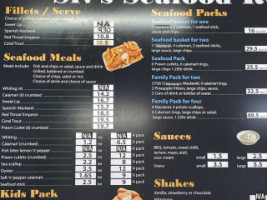 Coral Sea Seafood menu