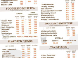 Foodelico Bistro menu