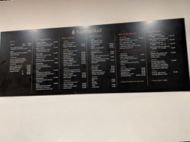 Namaskar Indian Cuisine menu