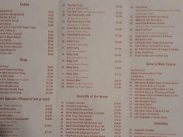 Lao's Asian Cuisine menu