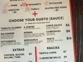 Buon Gusto Pizza And Pasta menu