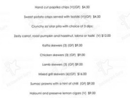 Harvest Moon Burleigh Heads menu