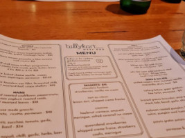 Billykart West End menu